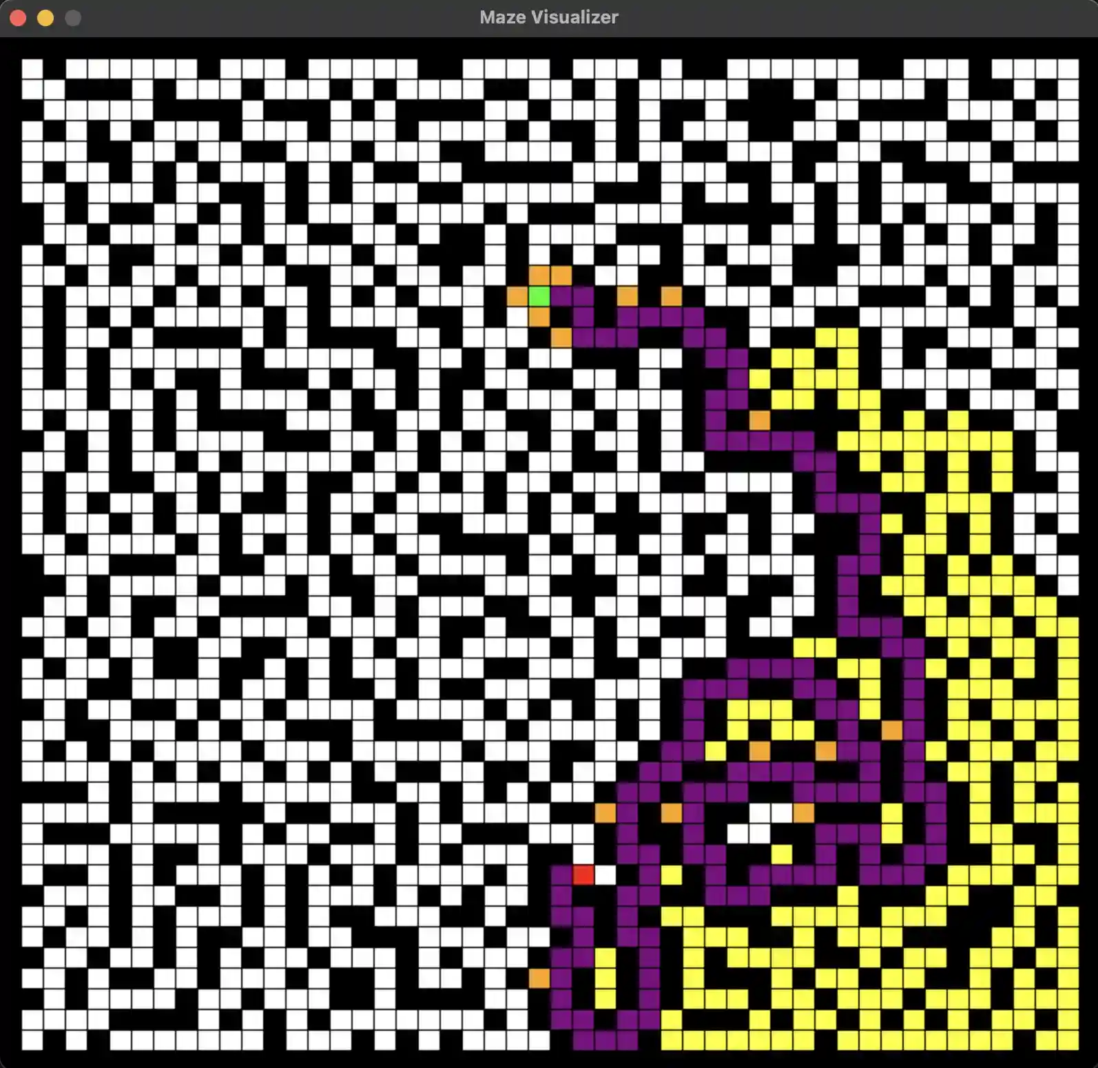 Screenshot of Maze Visualizer