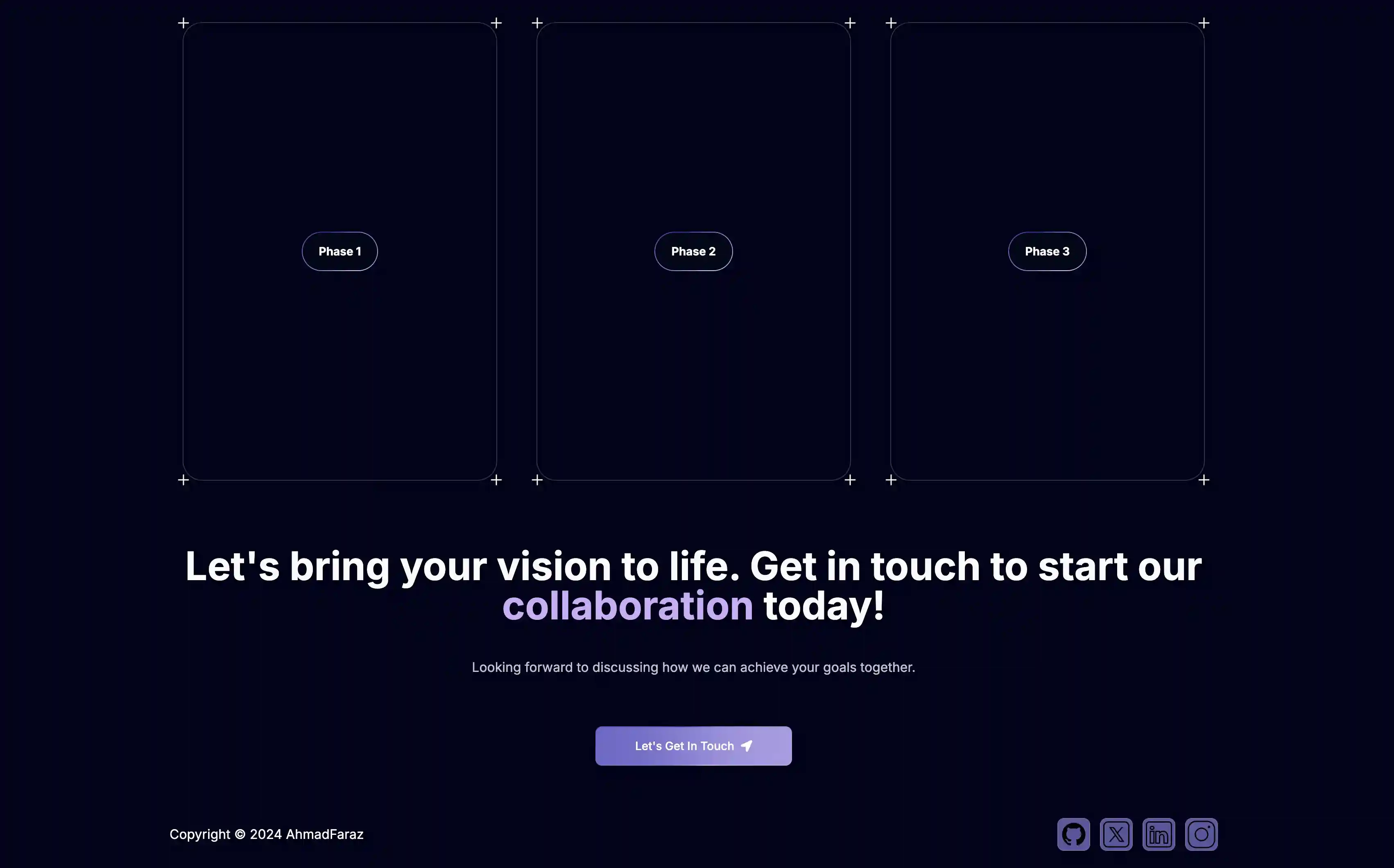 Screenshot of Portfolio Website
